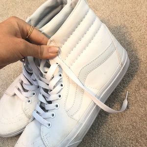 White High Top Vans